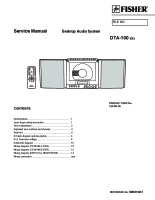 Fisher DTA-100 - Service Manual 